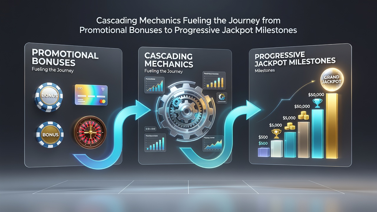 Progress bar and jackpot counter advancing during a mobile slot cascade sequence
