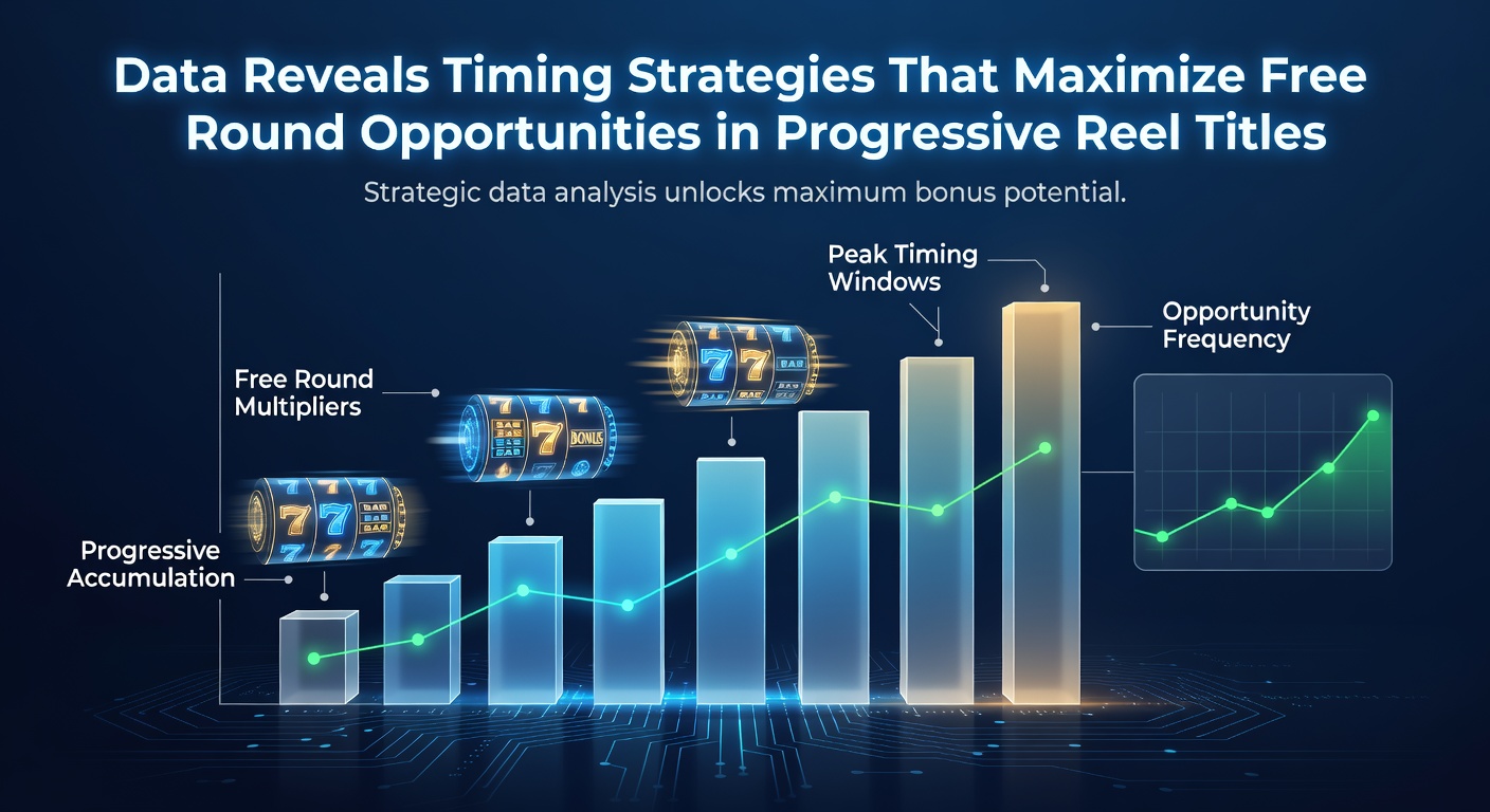 Data charts showing timing patterns for free rounds in progressive slot games