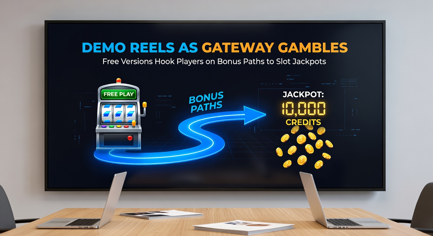 Exciting slot jackpot explosion on screen with bonus symbols and coins cascading, symbolizing the leap from demo to real wins