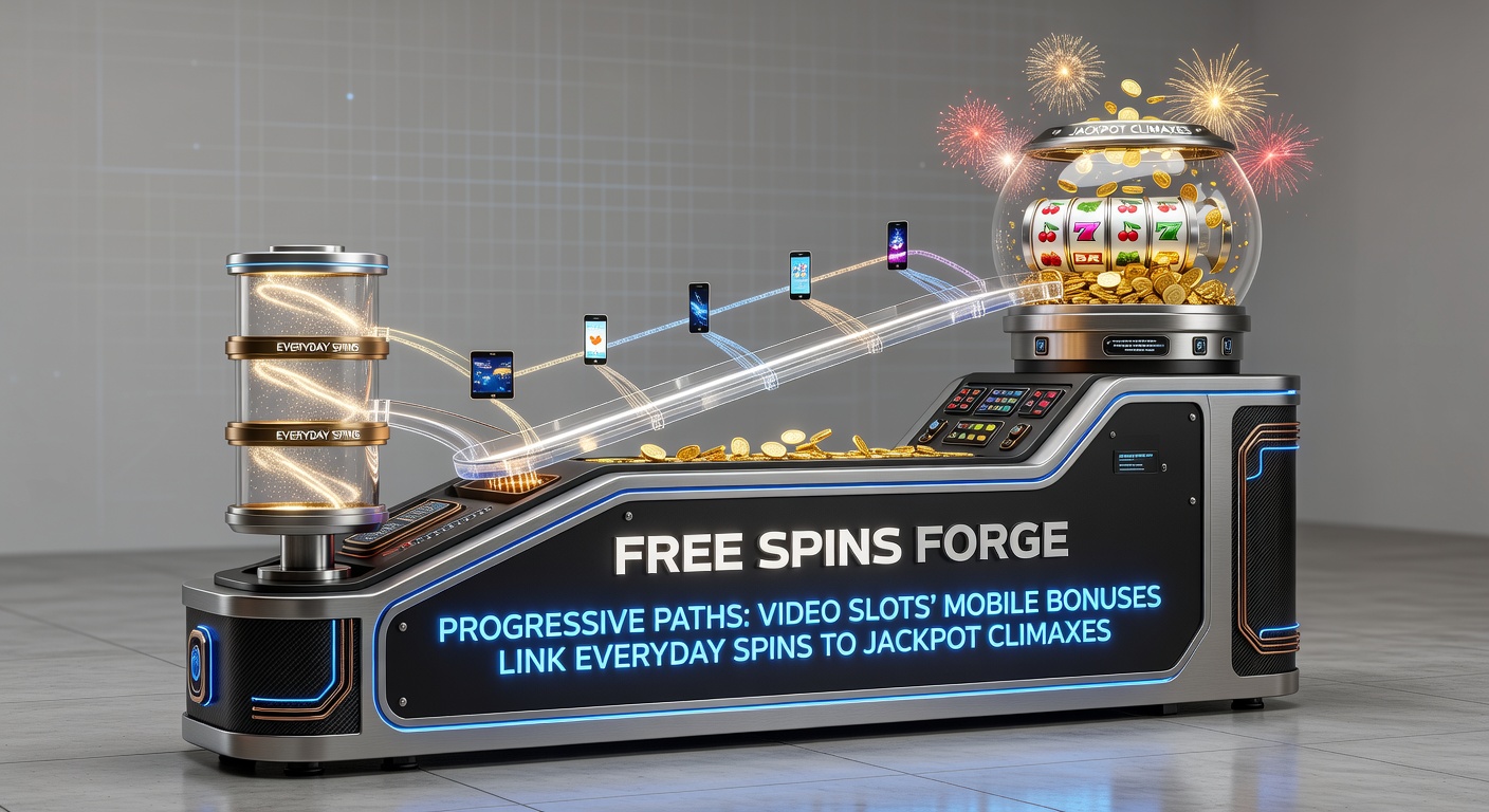 Vibrant mobile slot screen showing cascading free spins activating a progressive jackpot meter climbing toward a massive payout