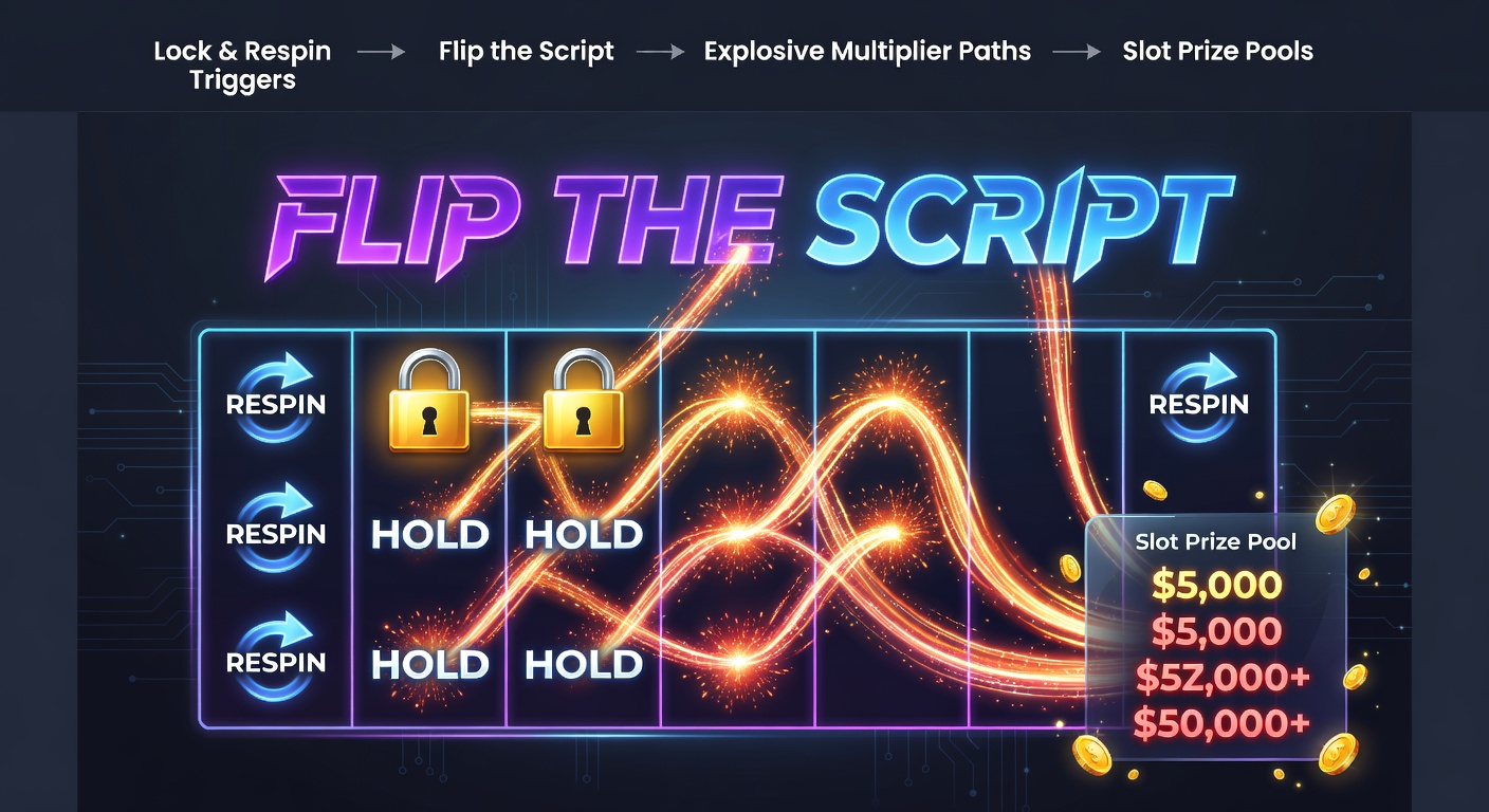 Vibrant slot reels with glowing locked symbols and rising multiplier meters during a respin trigger event