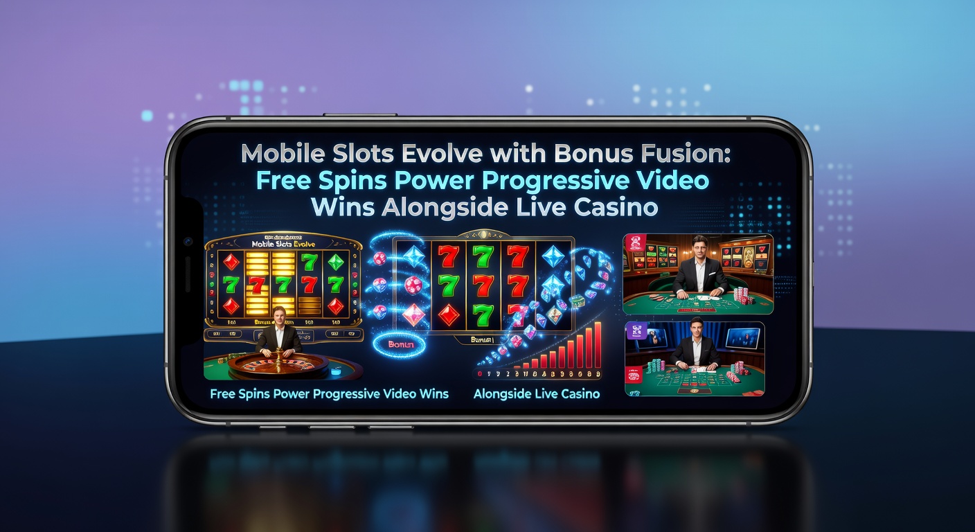 Close-up of a progressive jackpot meter filling during a free spins bonus on a mobile device, with live casino host overlay adding excitement