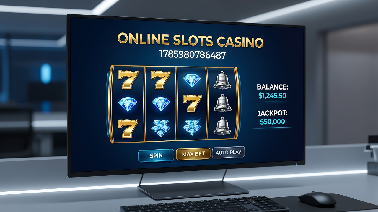 Close-up view of mobile device displaying online slot game interface with bonus features active