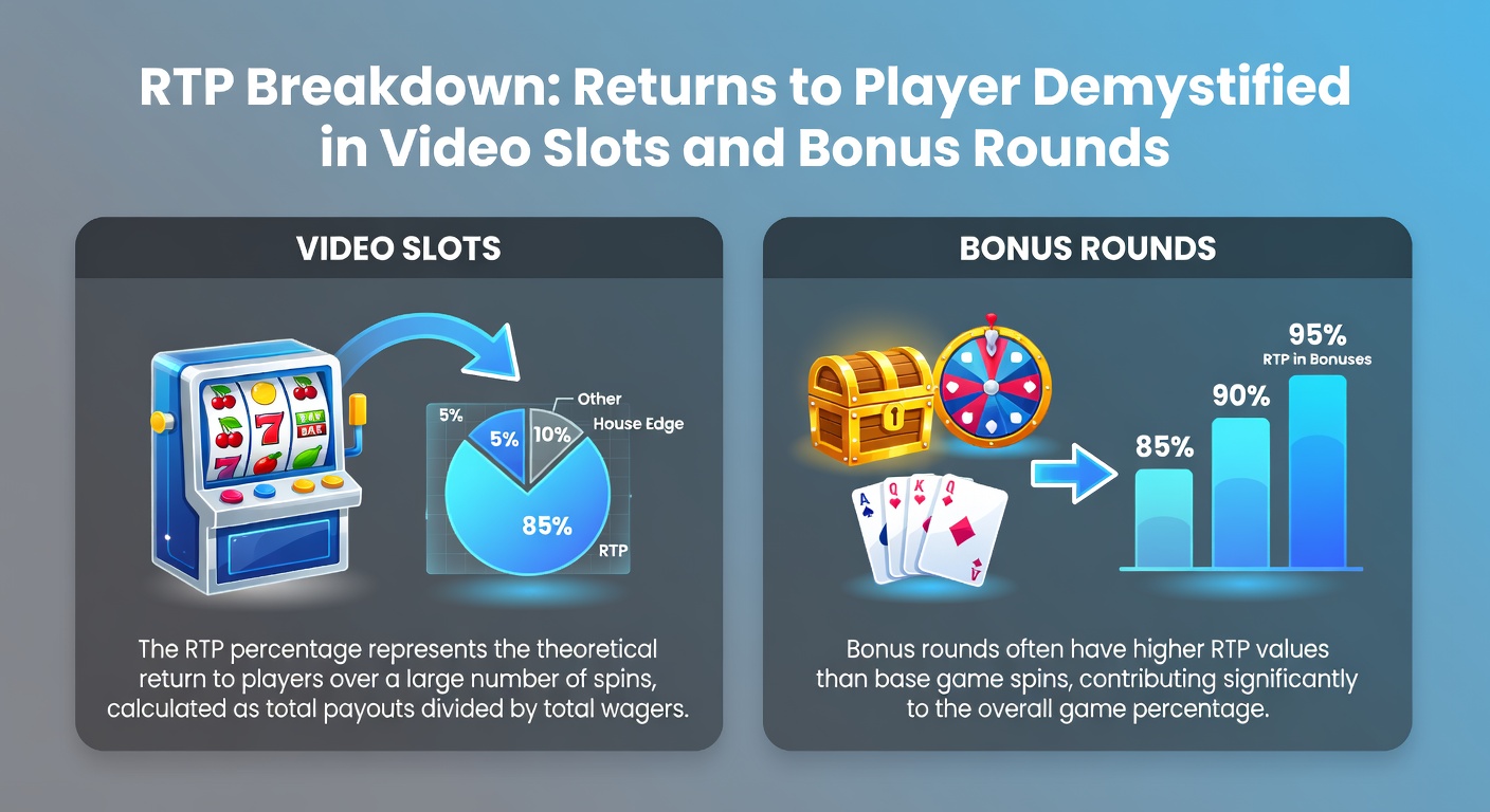 Digital slot reels spinning with glowing RTP percentage overlay, illustrating returns to player mechanics in action