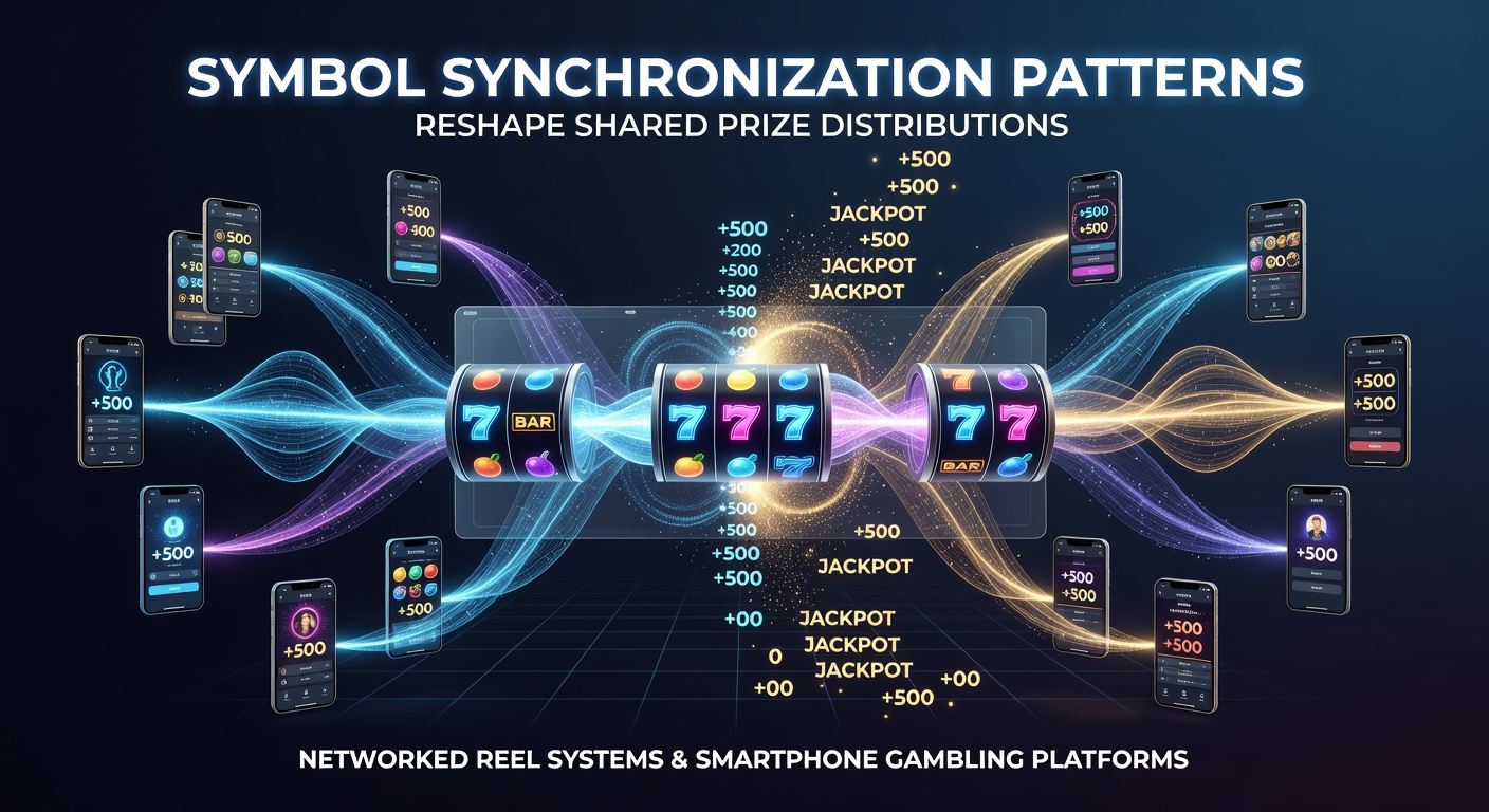Networked reel systems displaying synchronized symbols across multiple smartphone screens during a shared prize event